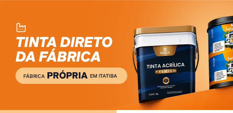 Tinta direto da fábrica. Fábrica própria em Itatiba.